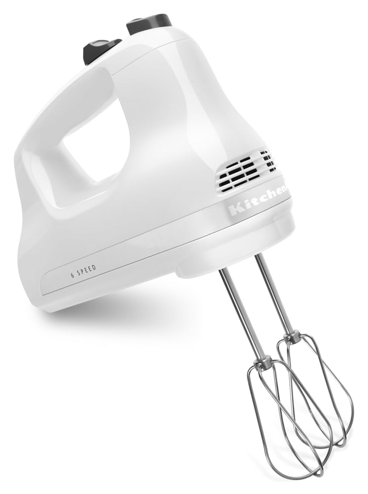 5-Speed Hand Mixer with Dough Hooks