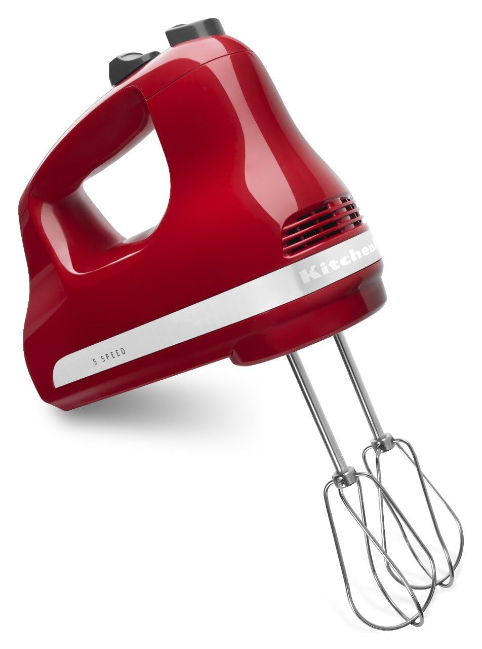 5-Speed Hand Mixer with Dough Hooks