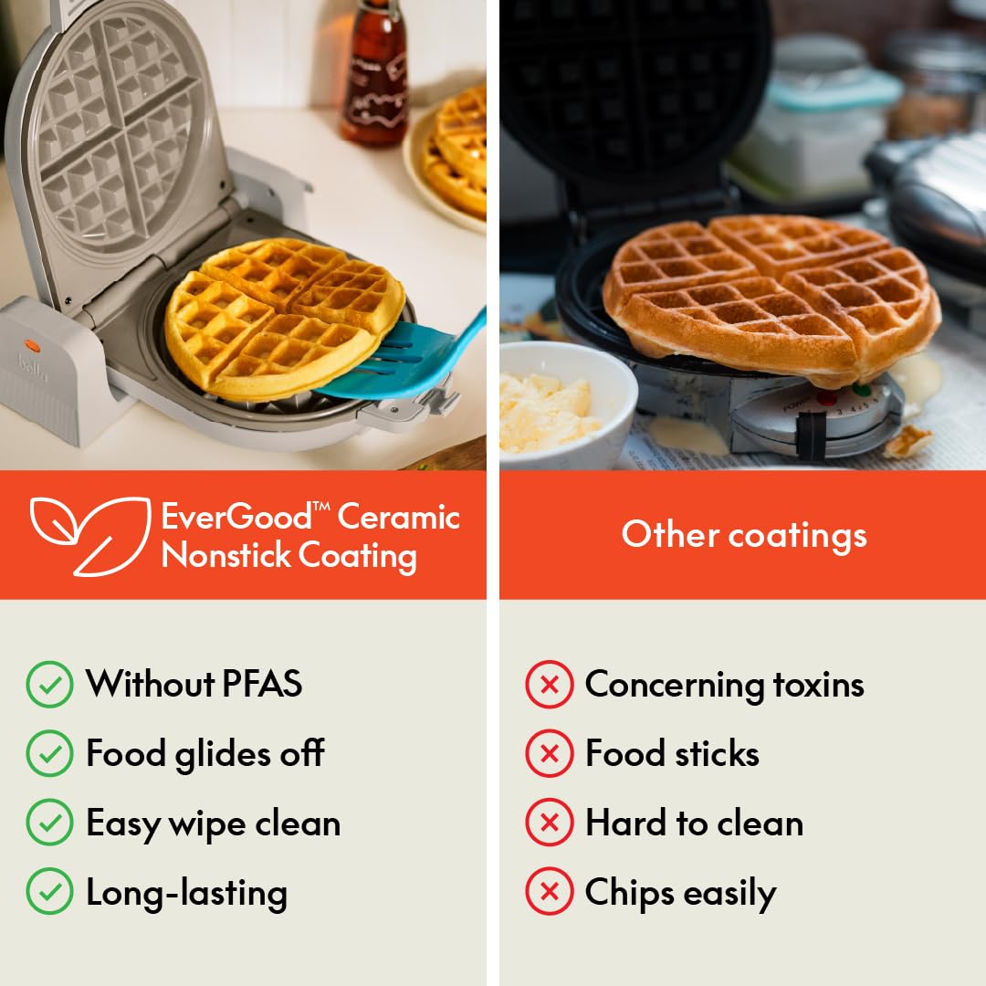Rotating Ceramic Belgian Waffle Maker