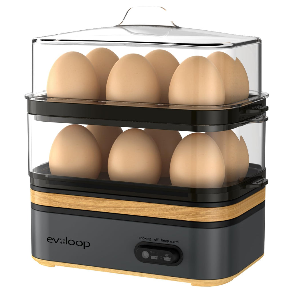 12-Egg Double-Tier Cooker