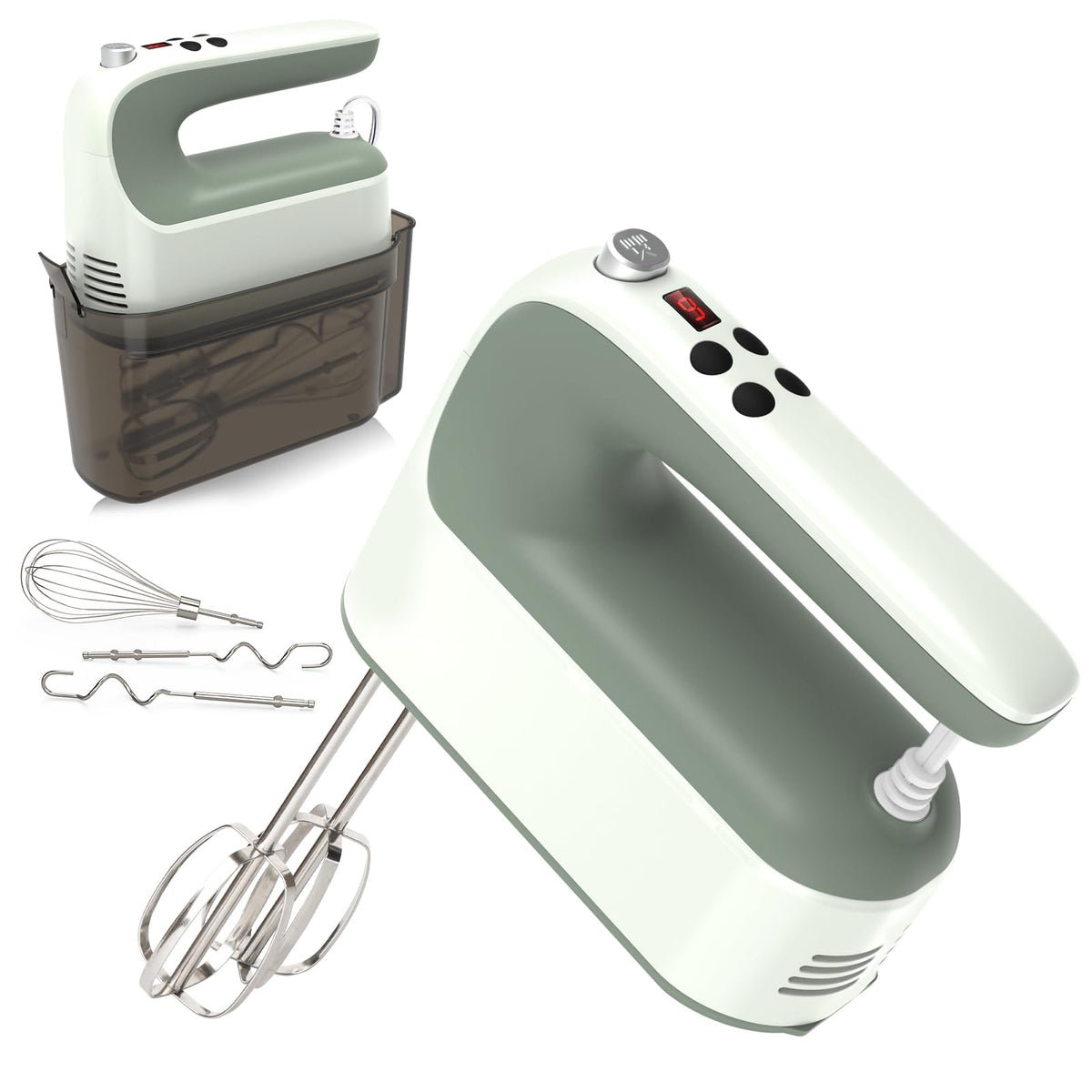 400W 9-Speed Digital Hand Mixer