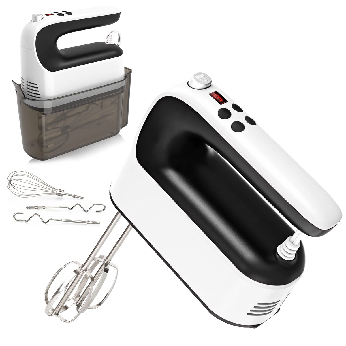 400W 9-Speed Digital Hand Mixer