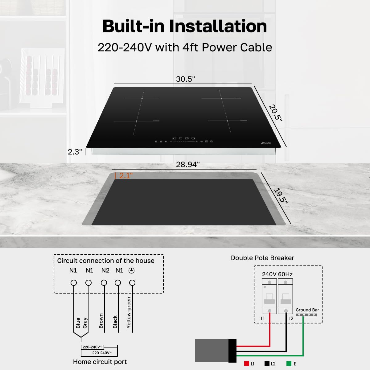Multi-Zone Induction Cooktop