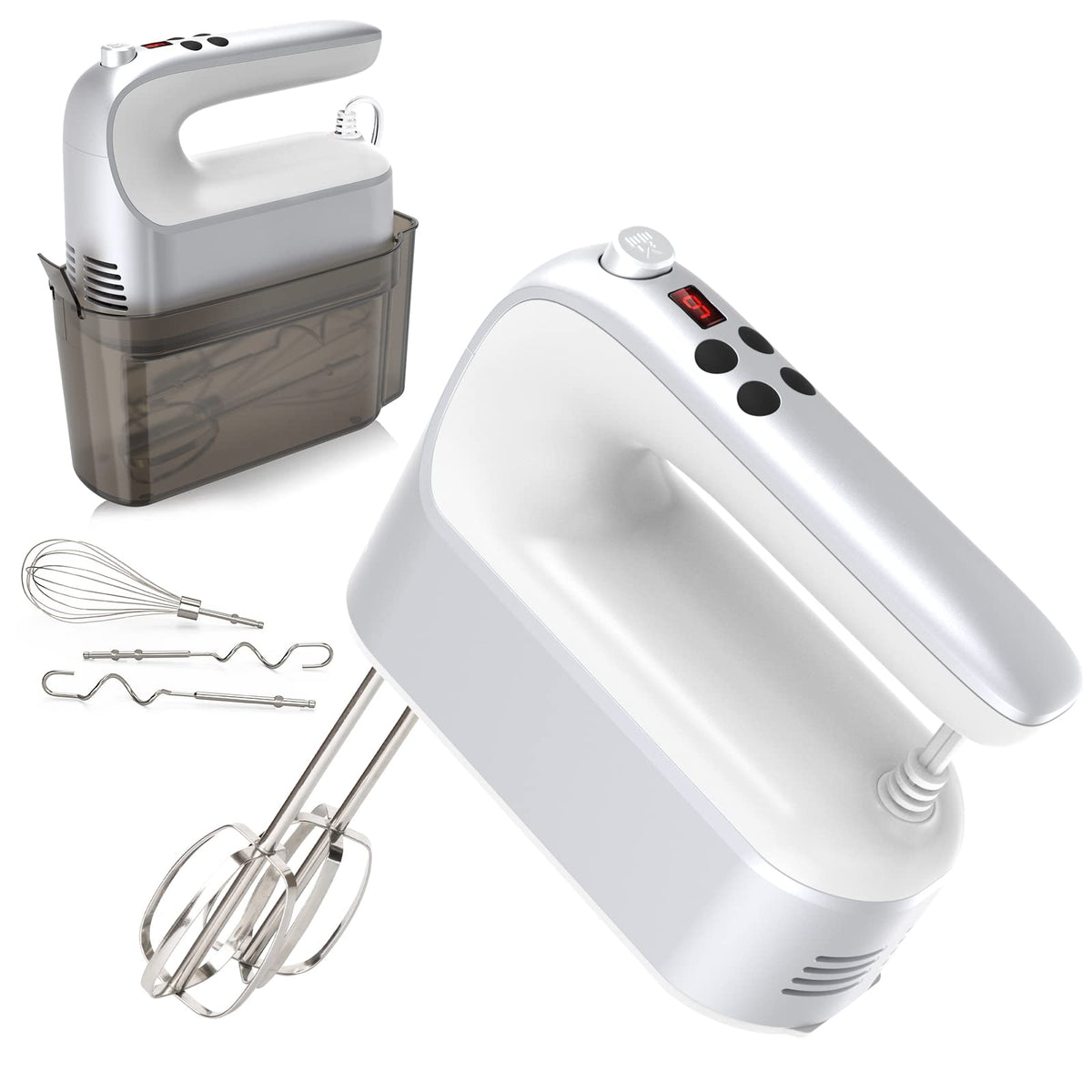 400W 9-Speed Digital Hand Mixer