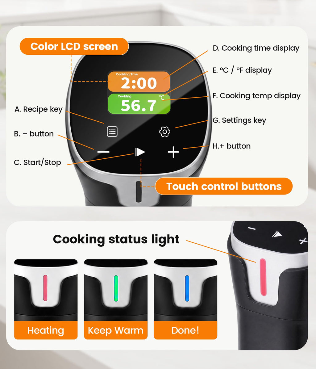 1100W Smart Sous Vide Cooker