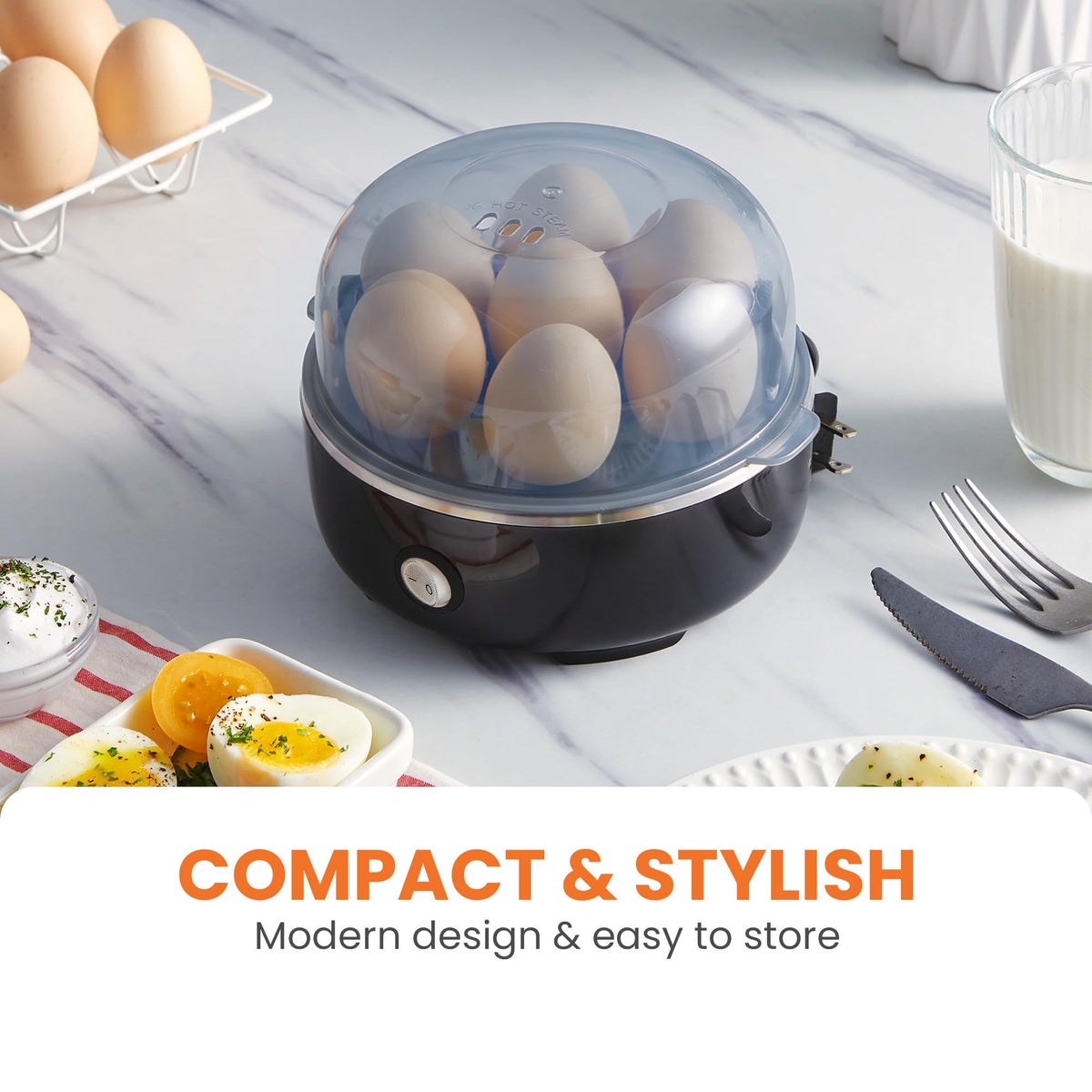 Compact 7-Egg Cooker