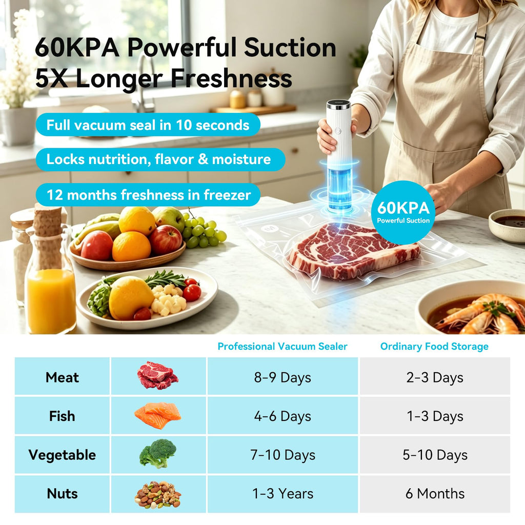 Rechargeable Handheld Vacuum Sealer
