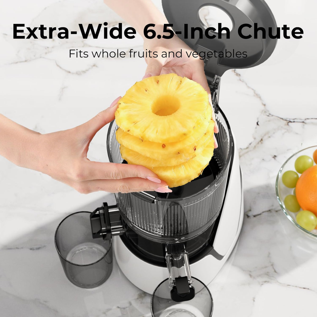 3-in-1 Wide-Chute Cold Press Juicer