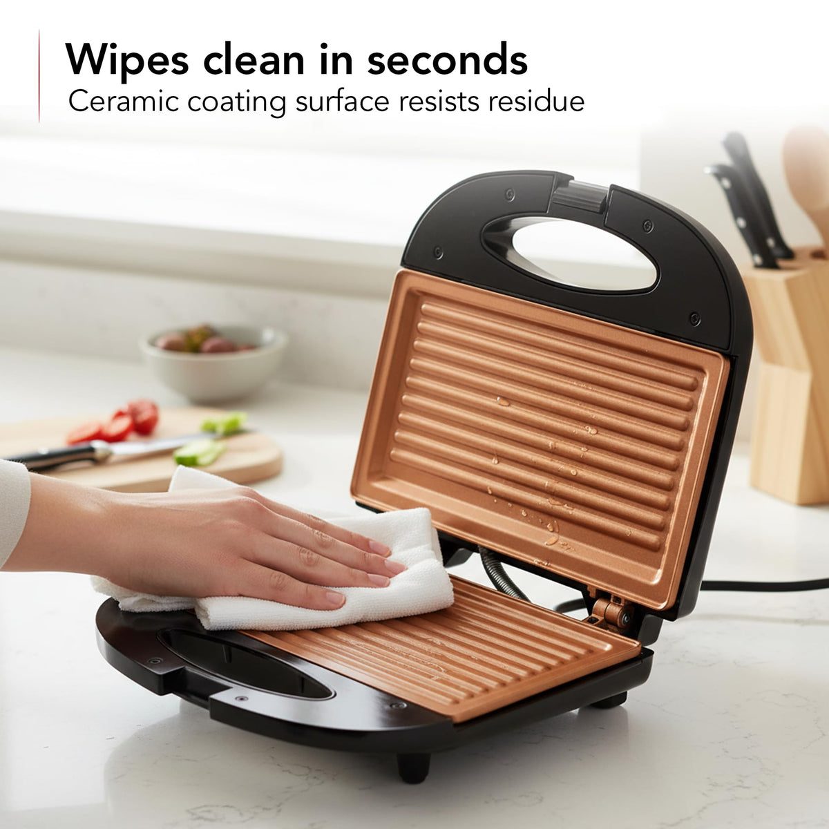 Compact Electric Panini Press