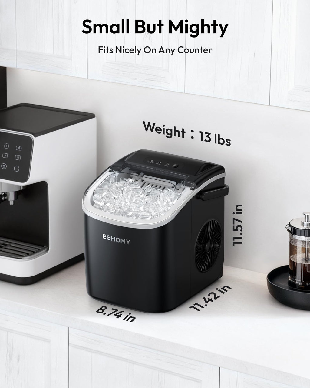Compact 26lb Countertop Ice Maker