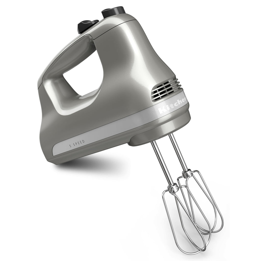 5-Speed Hand Mixer with Dough Hooks