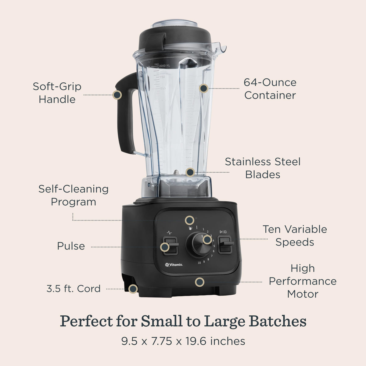 64oz Professional Countertop Blender