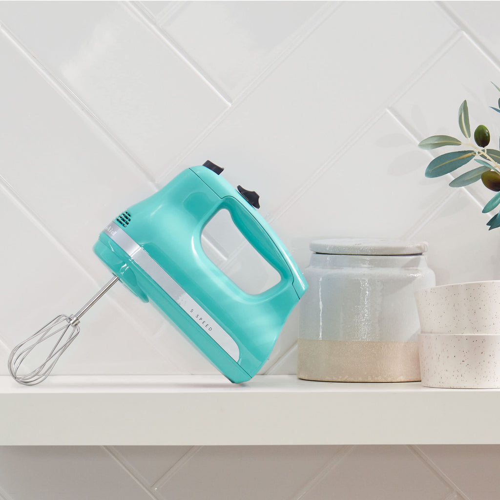 5-Speed Hand Mixer with Dough Hooks
