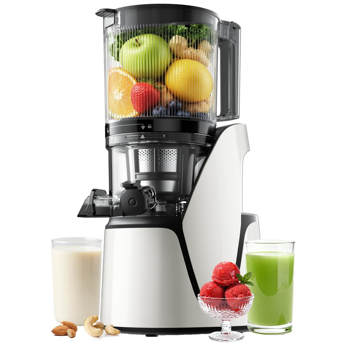 3-in-1 Wide-Chute Cold Press Juicer