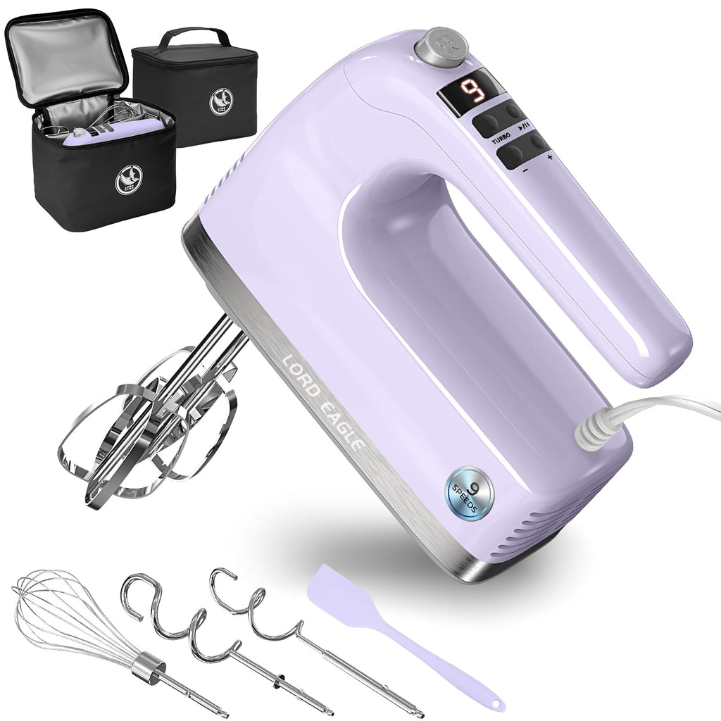 500W 9-Speed Digital Hand Mixer