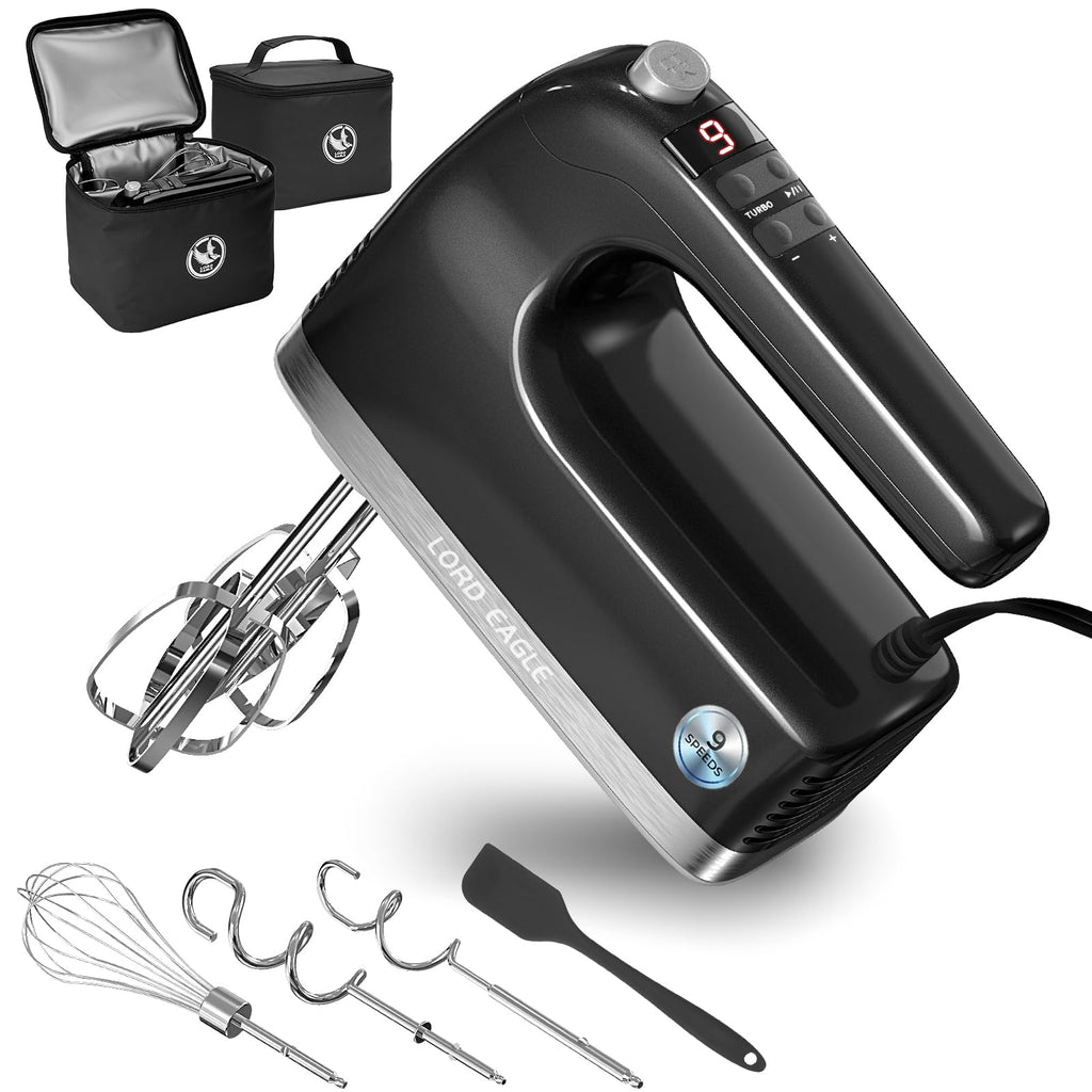 500W 9-Speed Digital Hand Mixer
