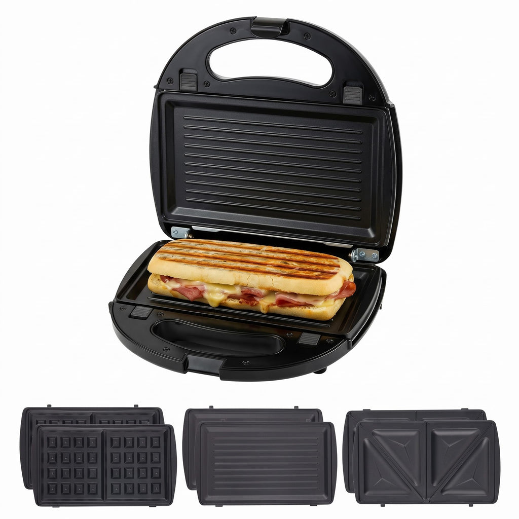 3-in-1 Sandwich, Waffle and Grill Maker