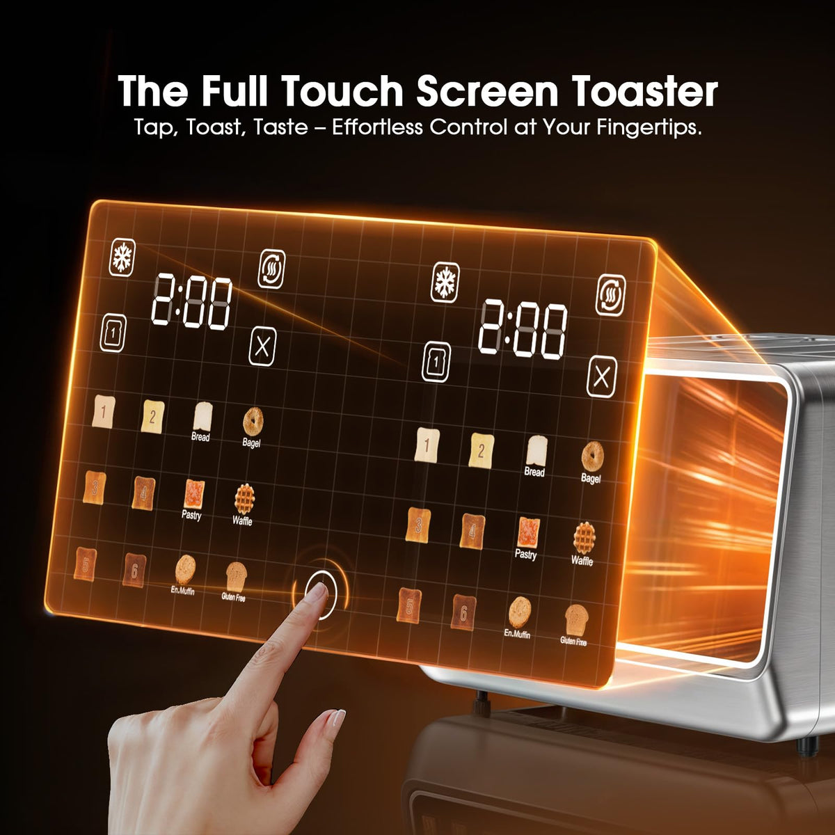Touchscreen Wide-Slot Toaster