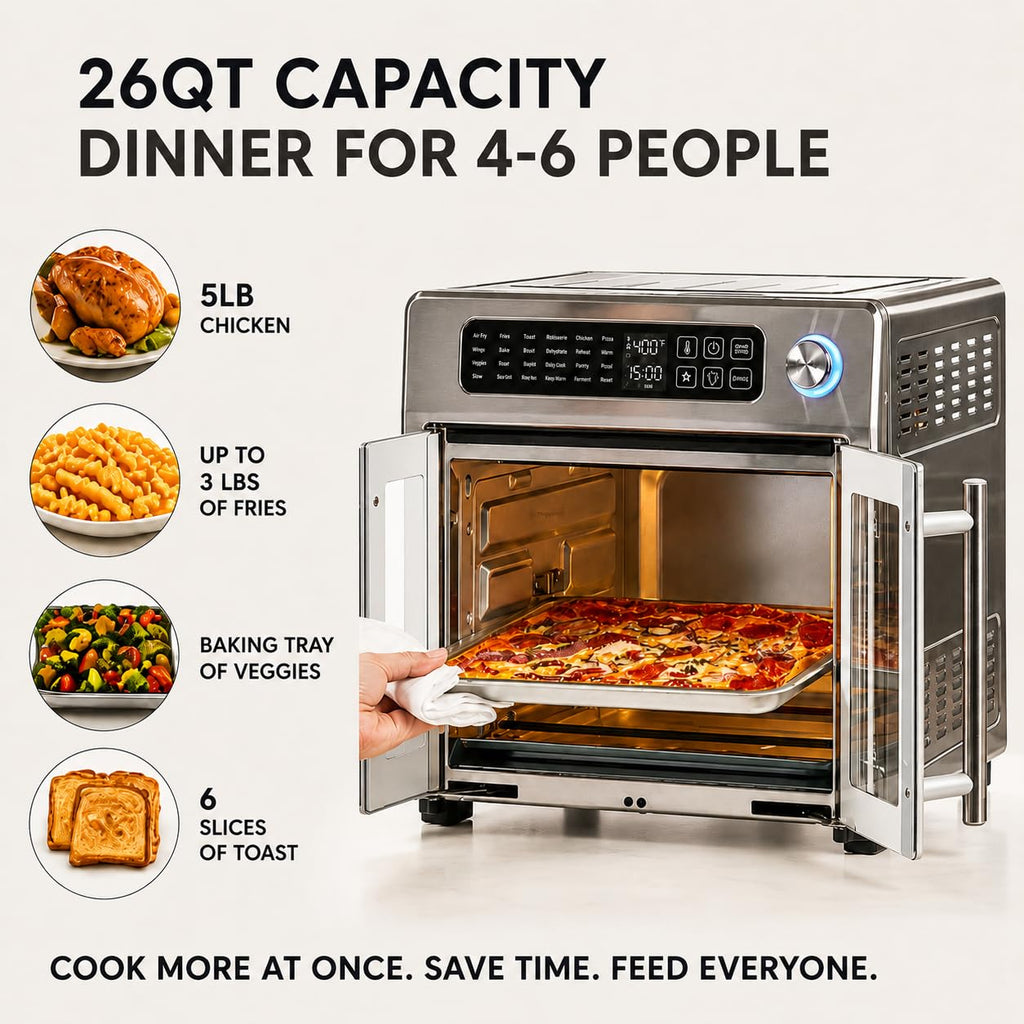 26-Quart French Door Air Fryer Oven
