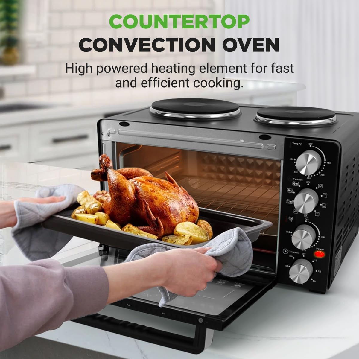 30-Quart Convection Oven with Hot Plates
