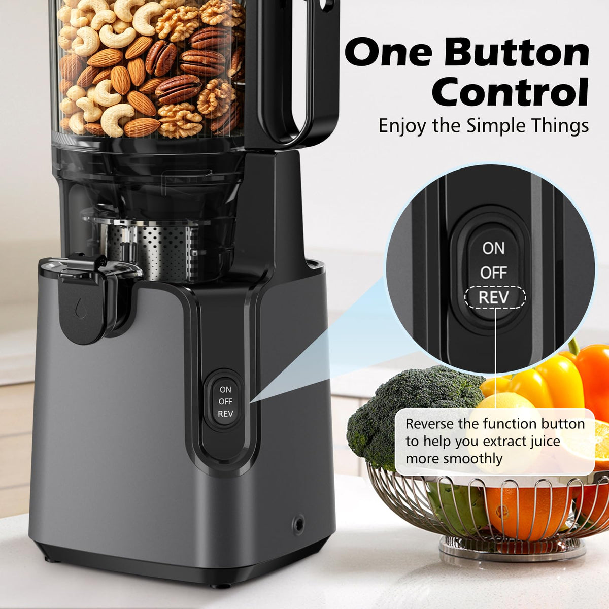 400W Wide-Chute Cold Press Juicer