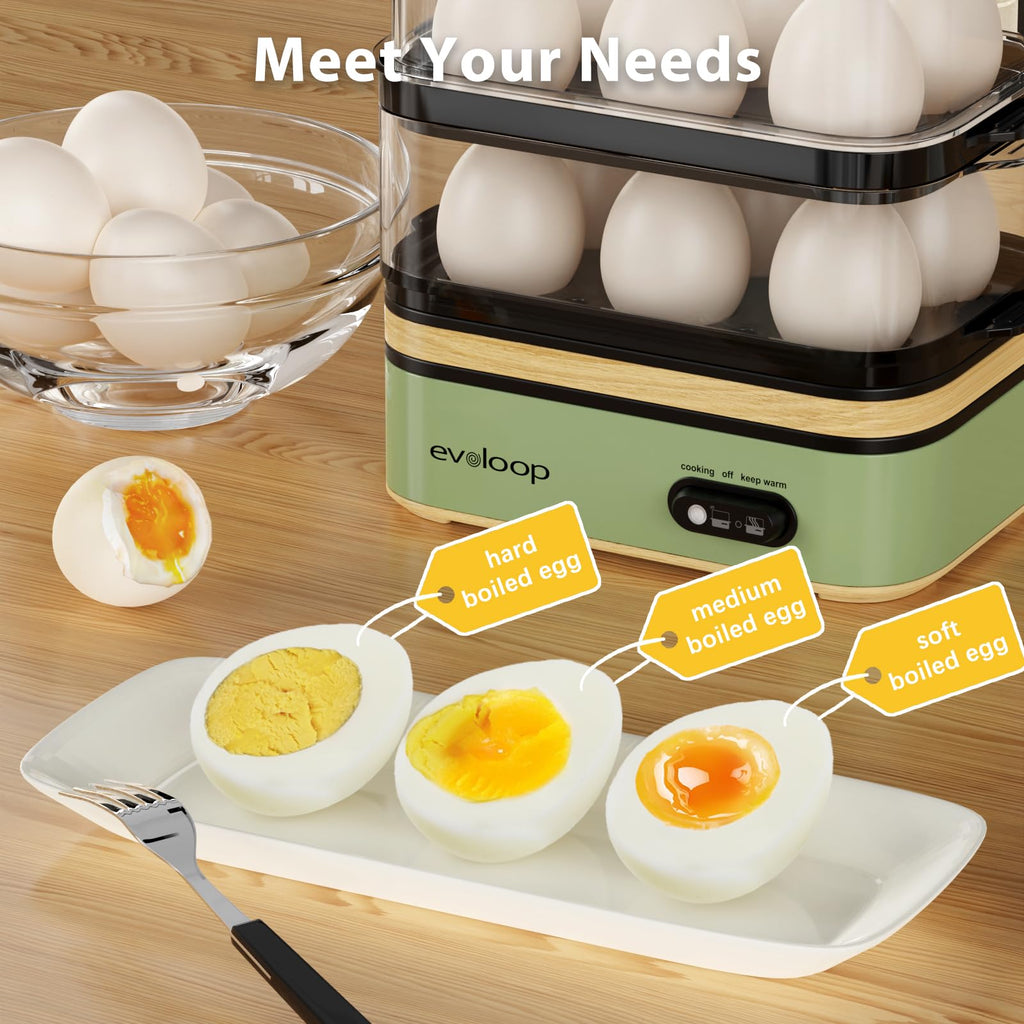 12-Egg Double-Tier Cooker