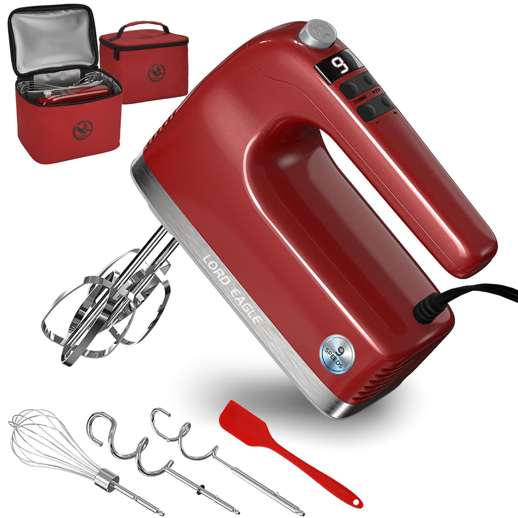 500W 9-Speed Digital Hand Mixer