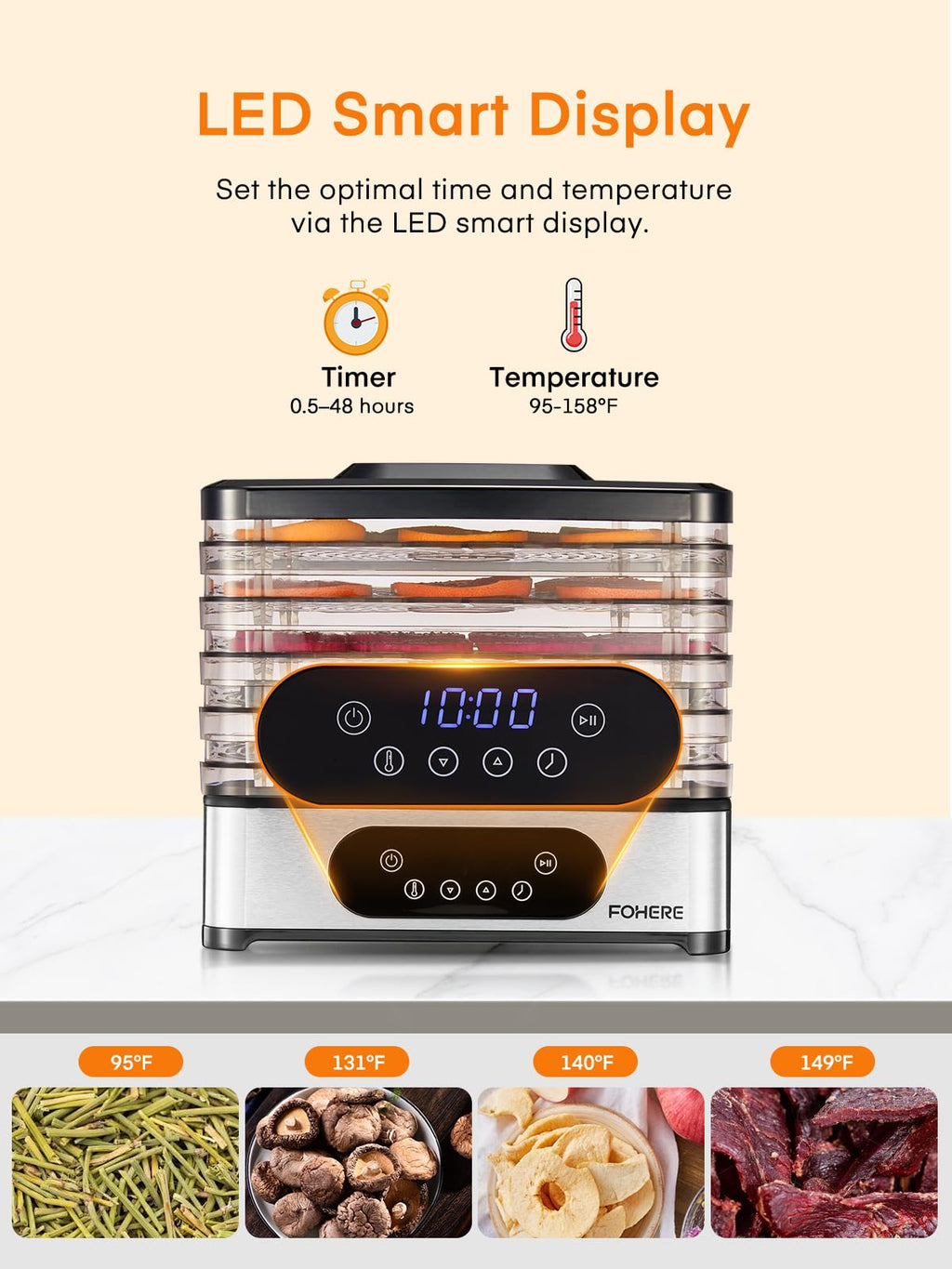5-Tray Food Dehydrator