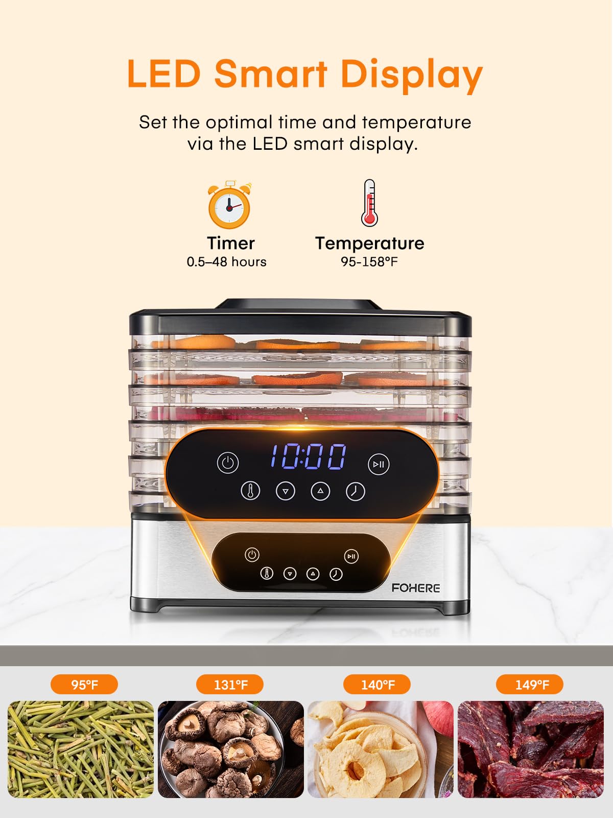 5-Tray Food Dehydrator