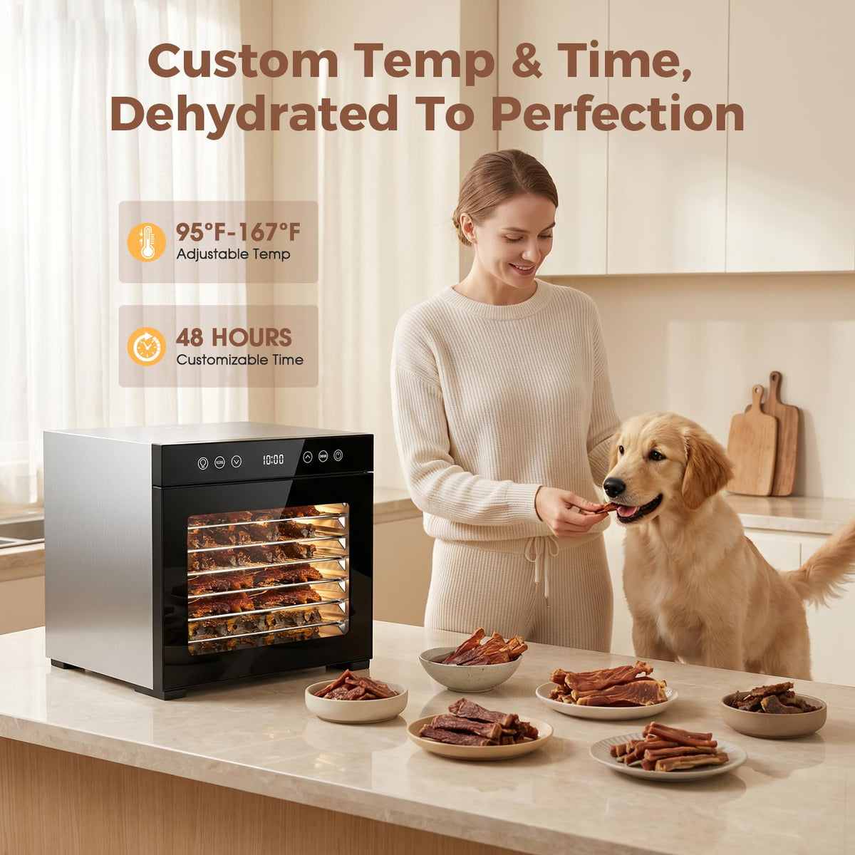 650W 8-Tray Food Dehydrator