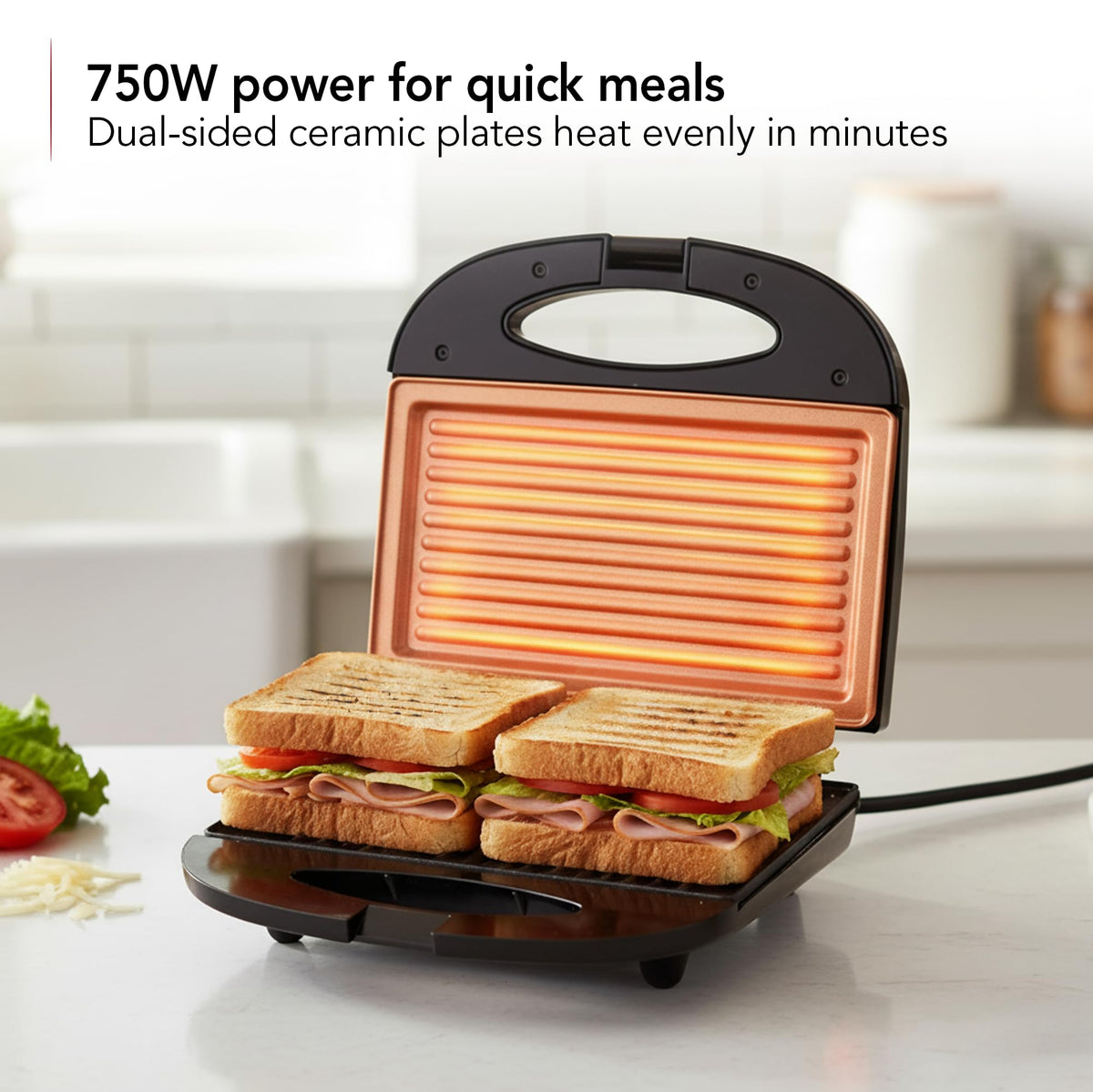 Compact Electric Panini Press