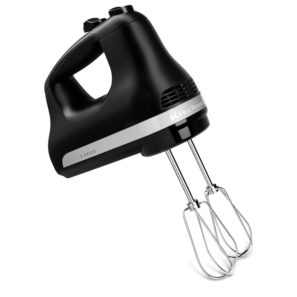 5-Speed Hand Mixer with Dough Hooks