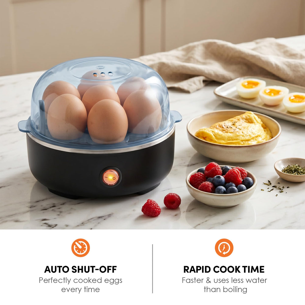 Compact 7-Egg Cooker