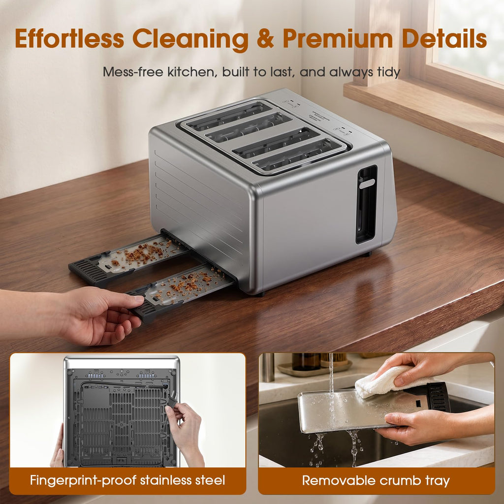 Touchscreen Wide-Slot Toaster