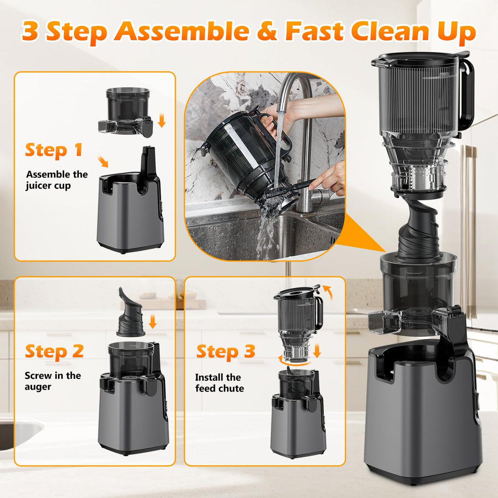 400W Wide-Chute Cold Press Juicer