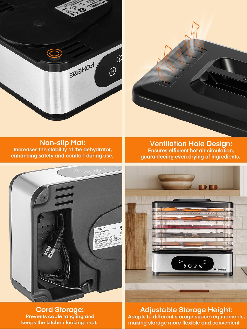 5-Tray Food Dehydrator