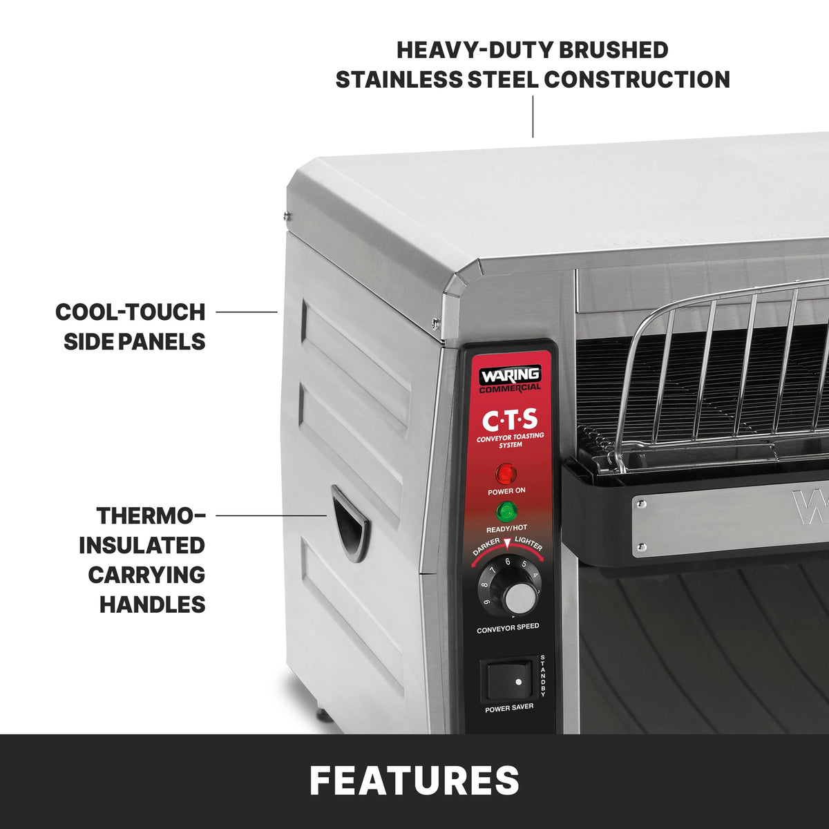 High-Capacity Commercial Conveyor Toaster