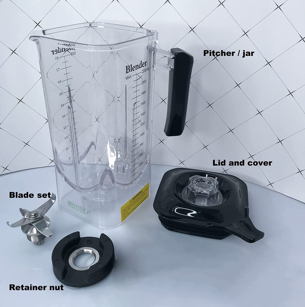 2200W 80oz Quiet Blender