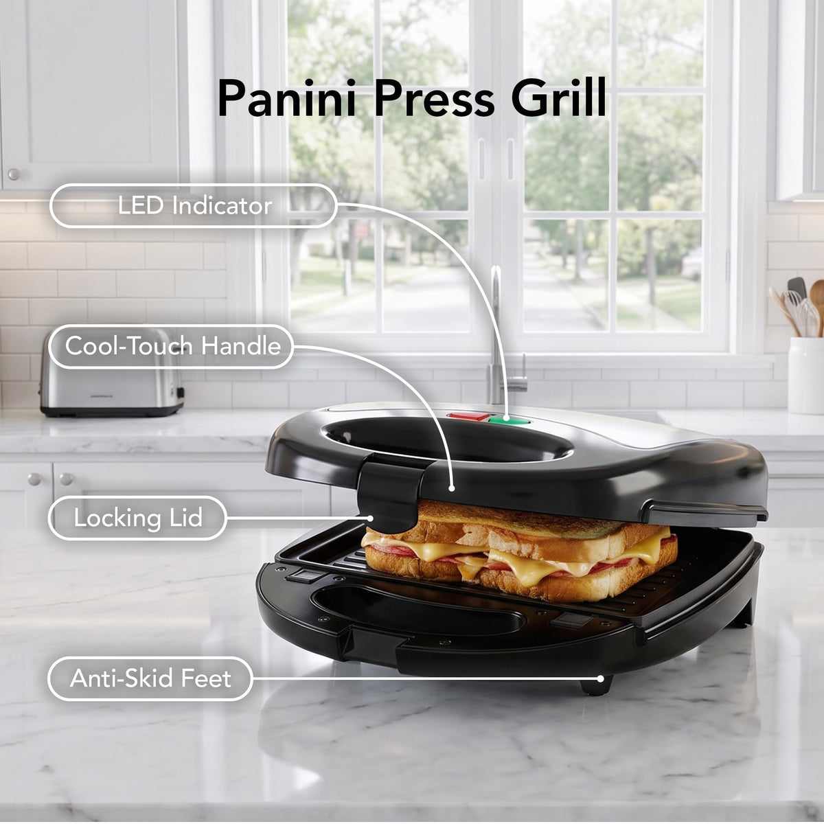3-in-1 Sandwich, Waffle and Grill Maker