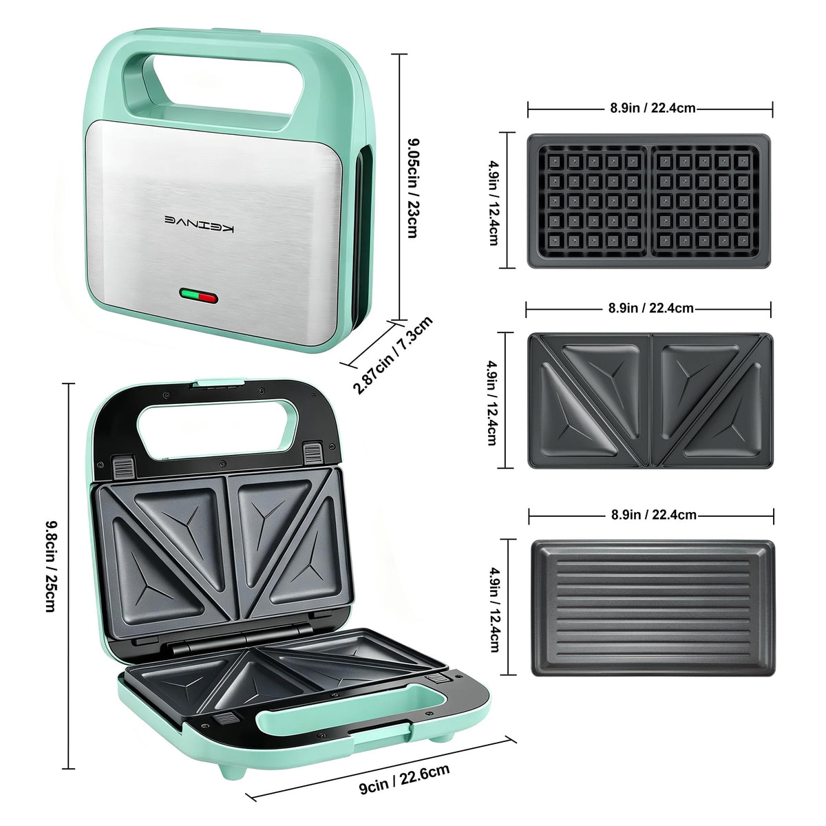3-in-1 Waffle Maker
