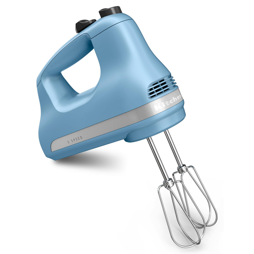 5-Speed Hand Mixer with Dough Hooks