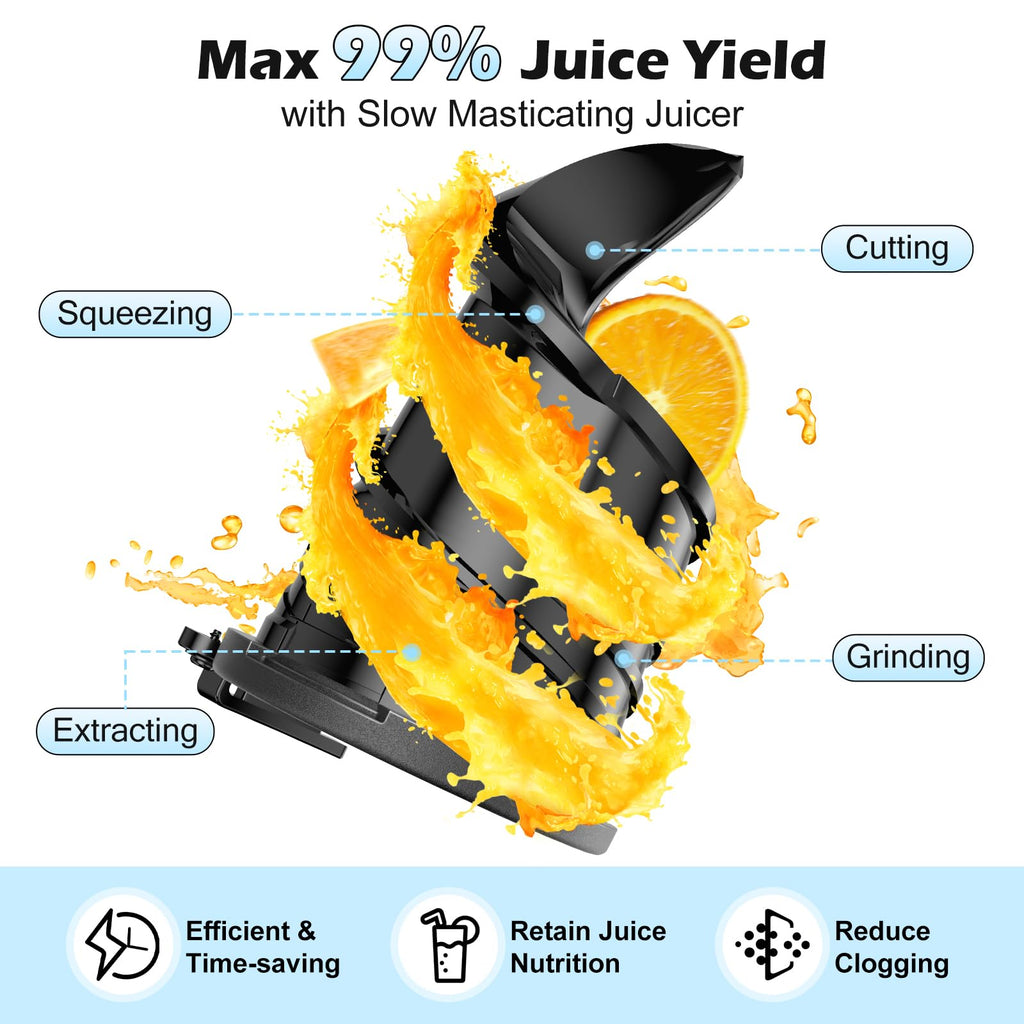 400W Wide-Chute Cold Press Juicer
