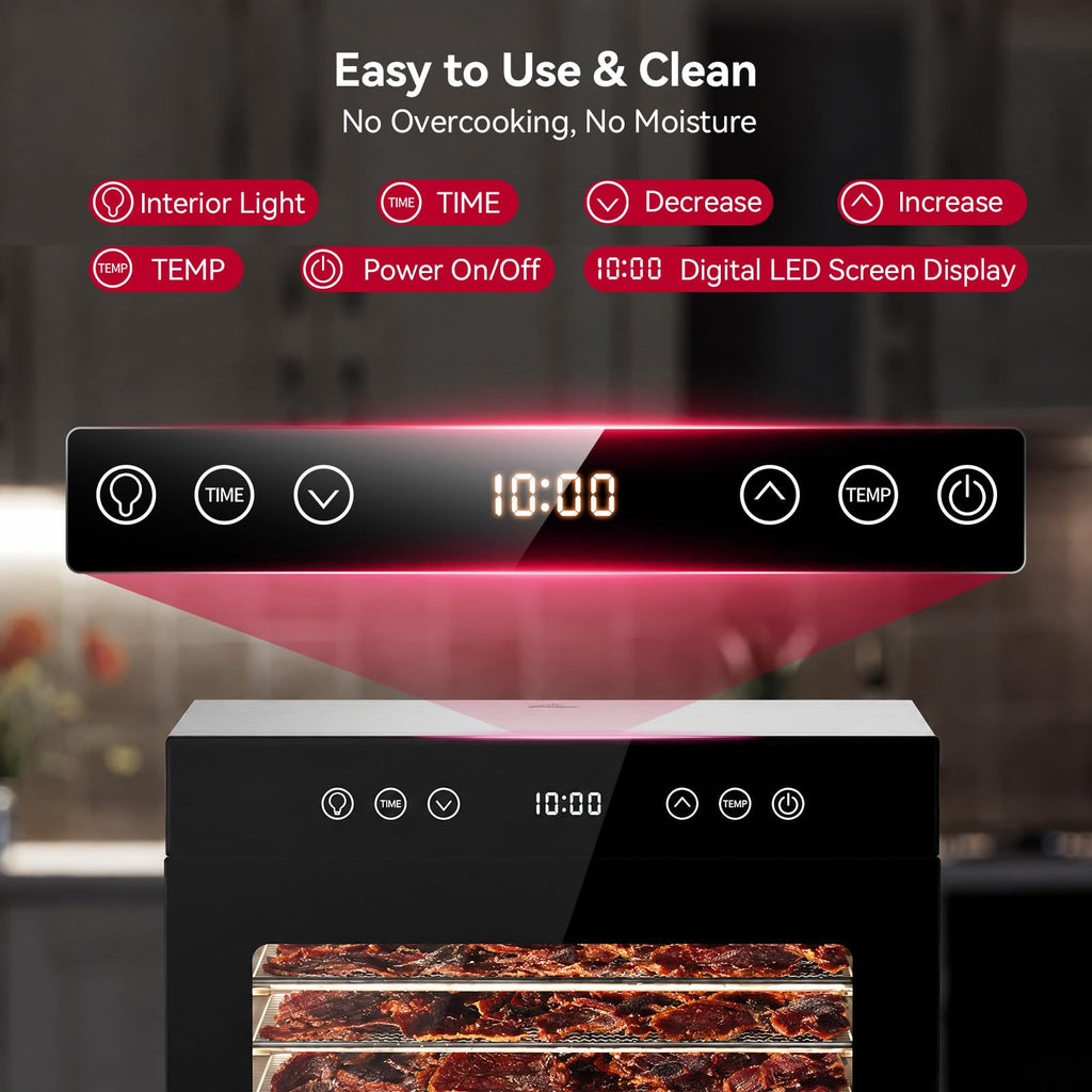 8-Tray Stainless Steel Food Dehydrator