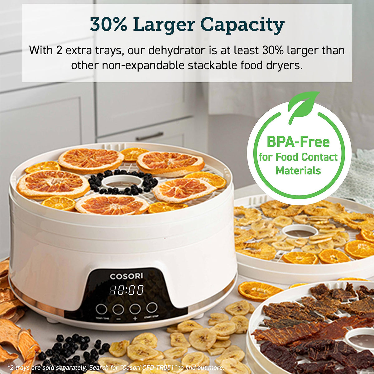 Compact 5-Tray Food Dehydrator