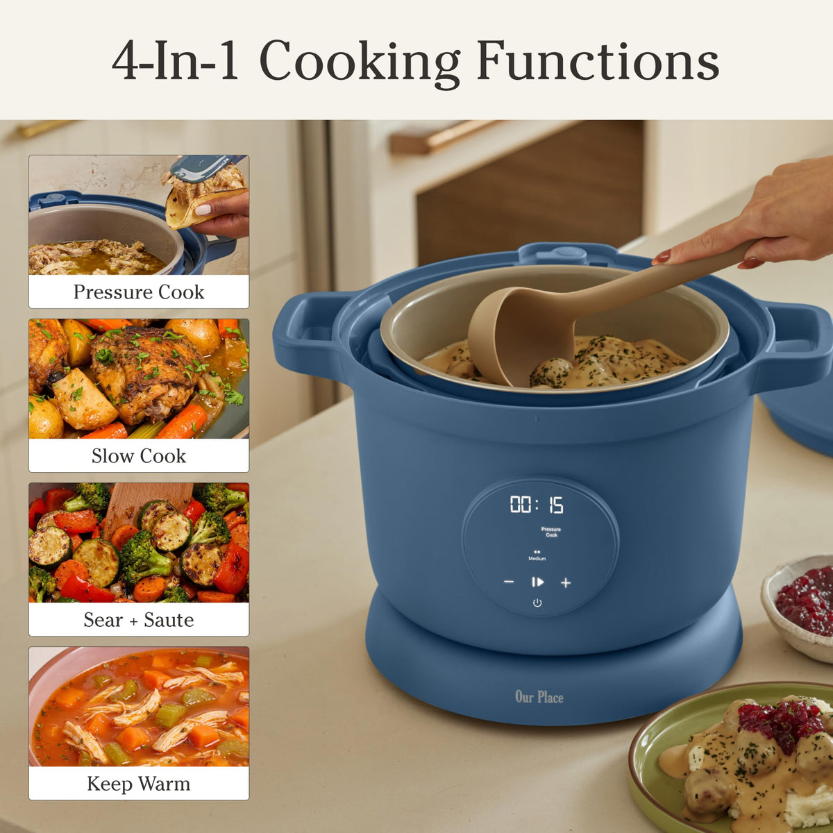 4-in-1 Pressure Multi Cooker
