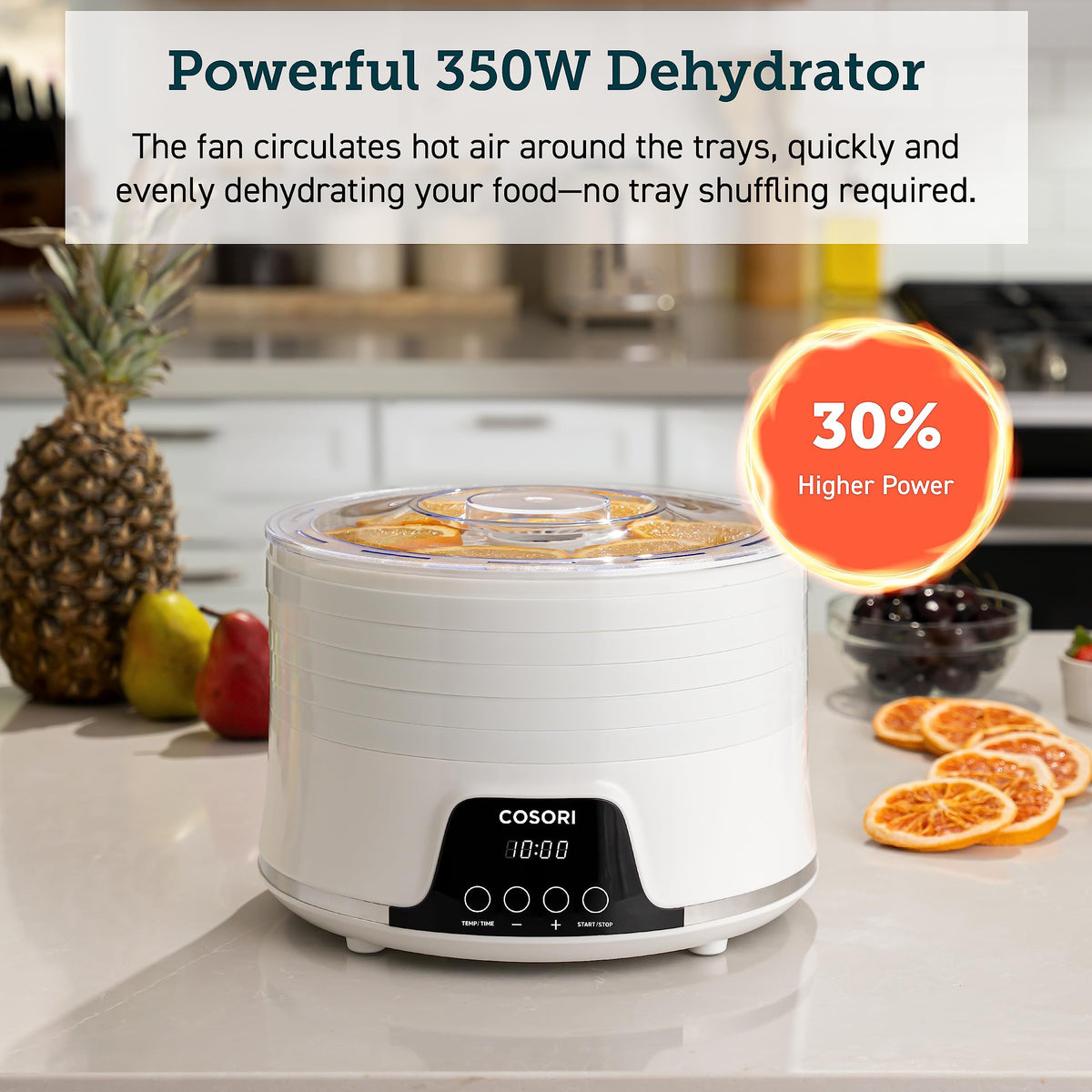 Compact 5-Tray Food Dehydrator
