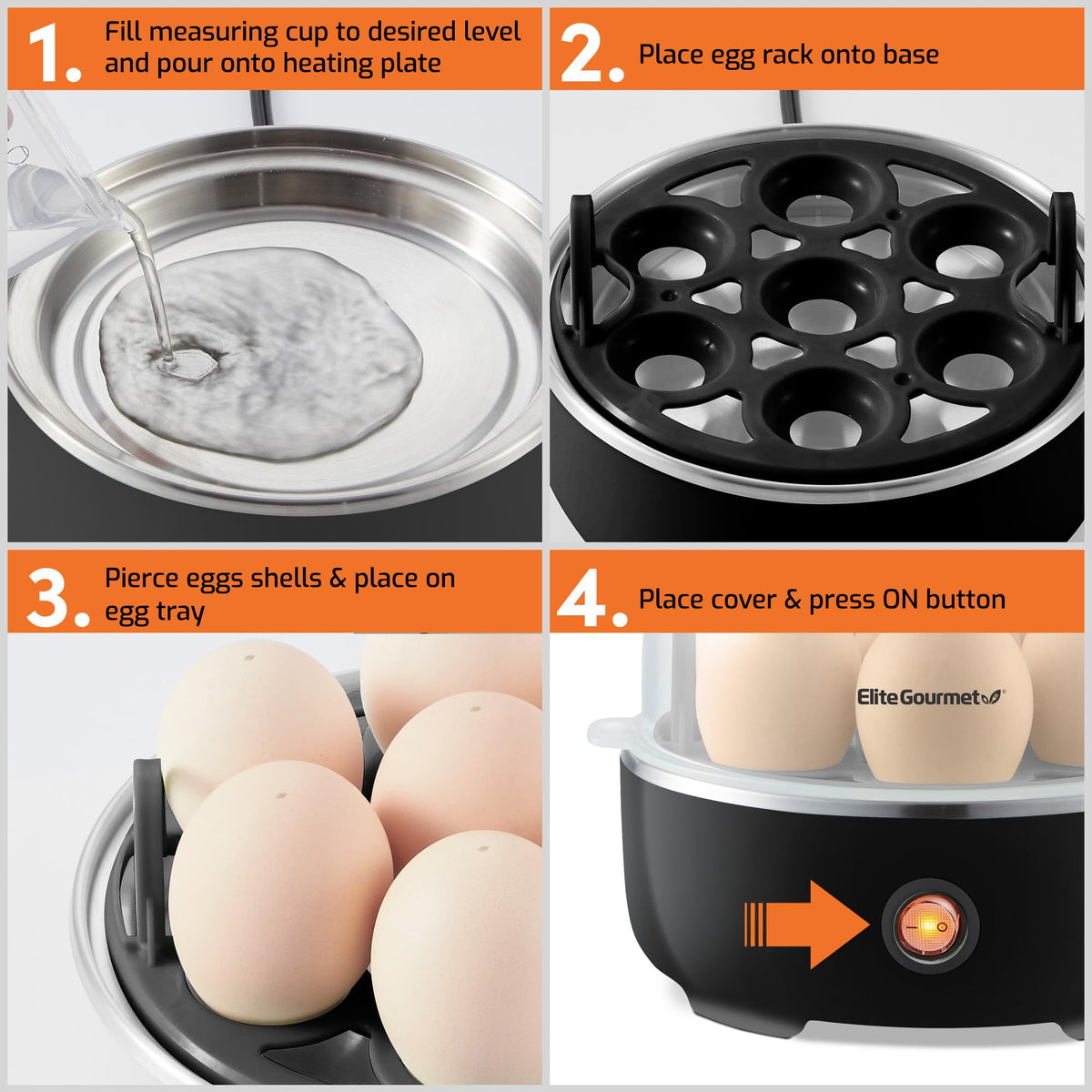 Compact 7-Egg Cooker