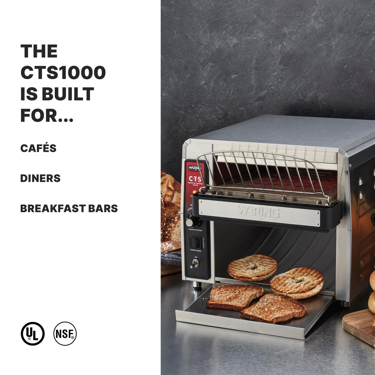 High-Capacity Commercial Conveyor Toaster