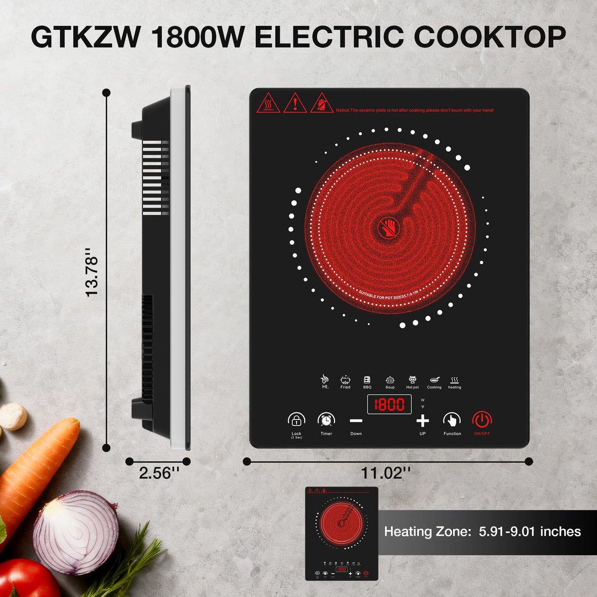 Portable Electric Cooktop