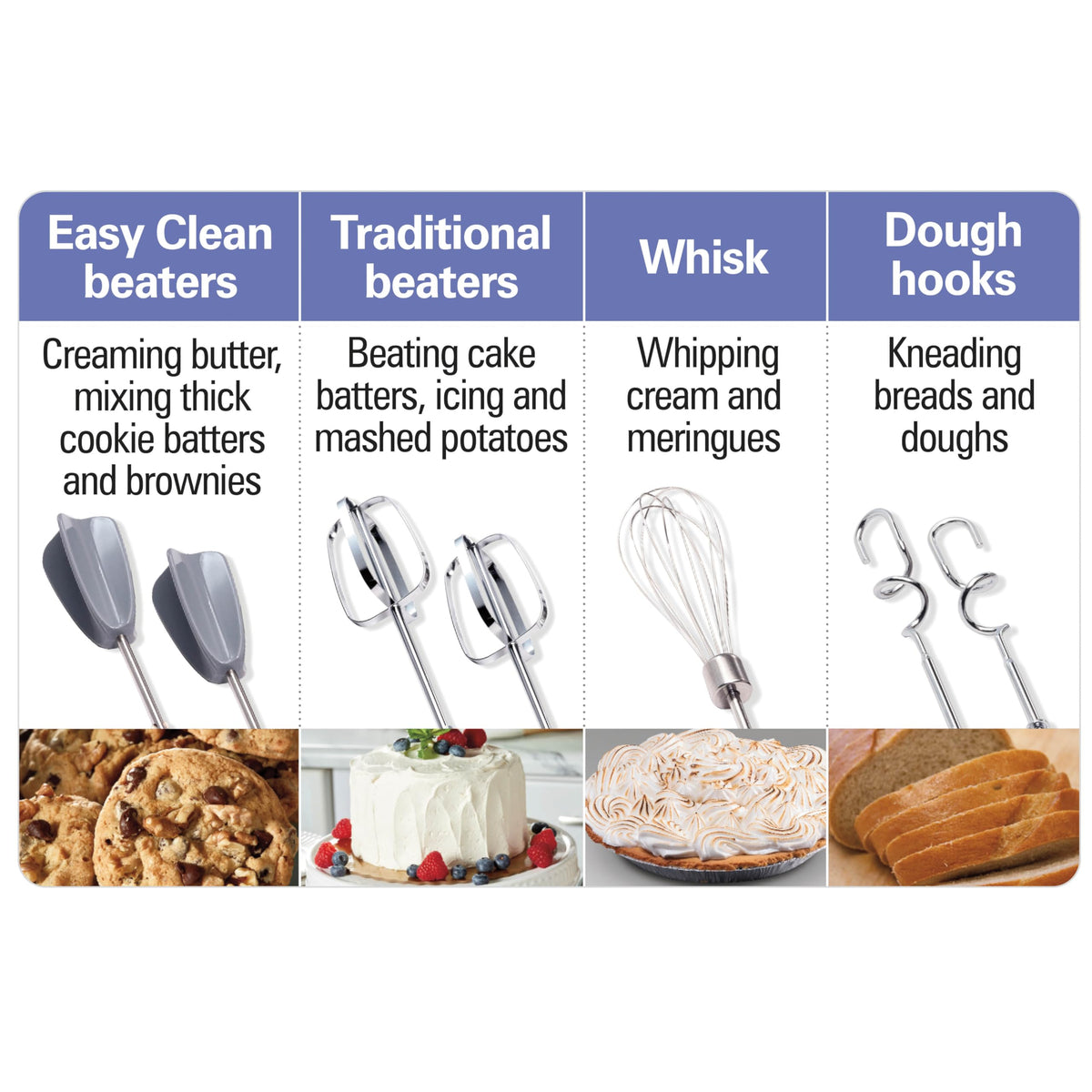 6-Speed Hand Mixer with Whisk